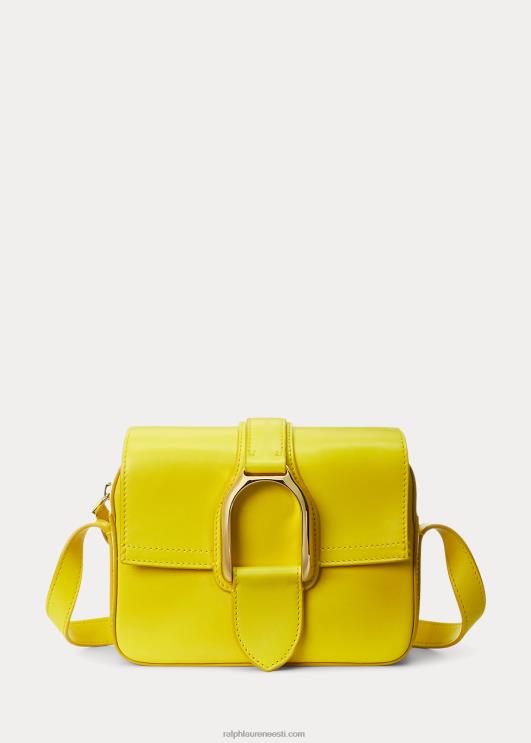 Ralph Lauren naised vasikanahast welingtoni crossbody kott PR0V5263 kanaari kollane