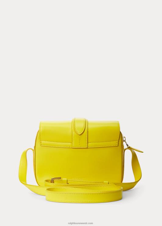 Ralph Lauren naised vasikanahast welingtoni crossbody kott PR0V5263 kanaari kollane