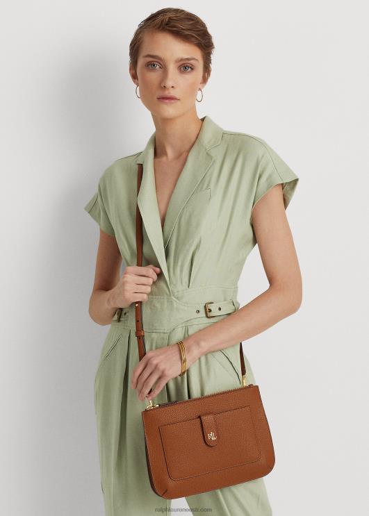 Ralph Lauren naised veerisnahast keskmine jamey crossbody PR0V5400 tan