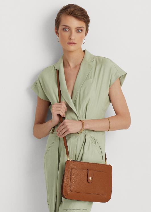 Ralph Lauren naised veerisnahast keskmine jamey crossbody PR0V5400 tan