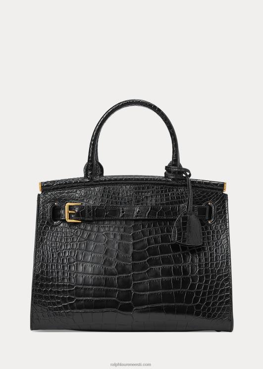Ralph Lauren naised alligaator medium rl50 käekott PR0V5293 must