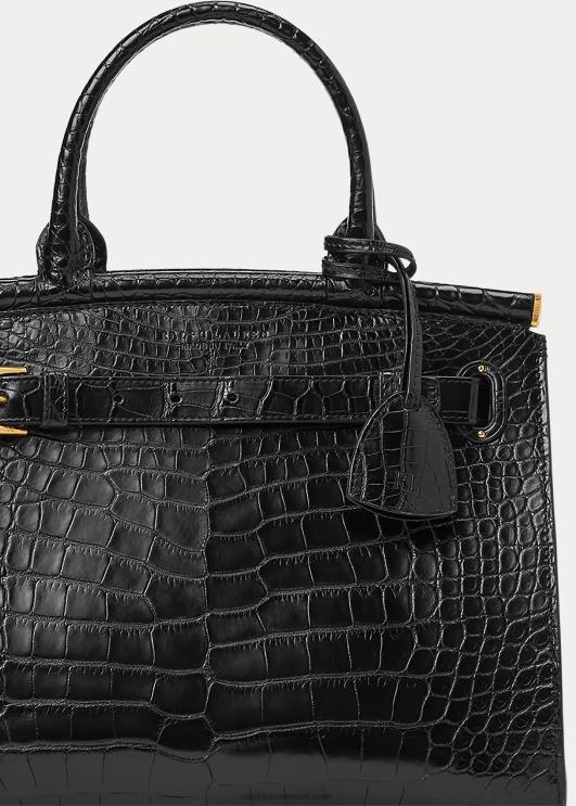 Ralph Lauren naised alligaator medium rl50 käekott PR0V5293 must