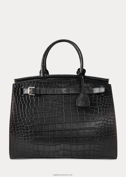 Ralph Lauren naised alligaator suur rl50 käekott PR0V5305 must