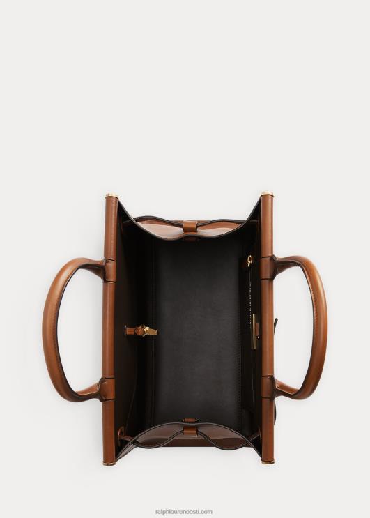 Ralph Lauren naised poleeritud keskmine rl50 käekott PR0V5298