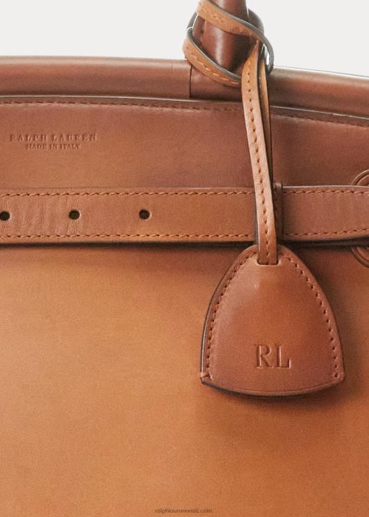 Ralph Lauren naised poleeritud keskmine rl50 käekott PR0V5298