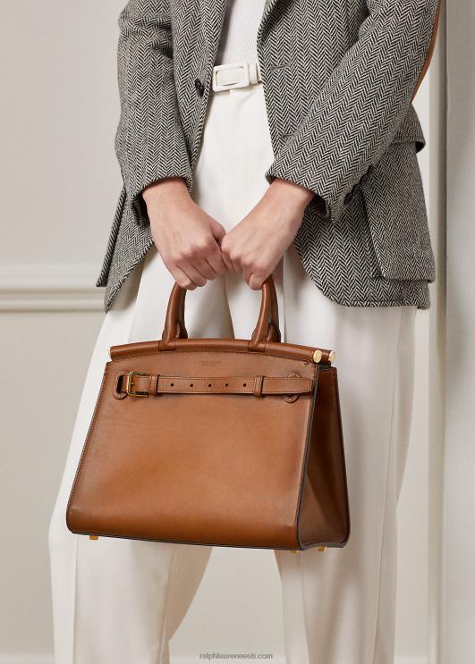 Ralph Lauren naised poleeritud keskmine rl50 käekott PR0V5298
