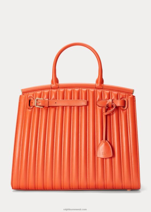Ralph Lauren naised tepitud vasikanahast suur rl50 käekott PR0V5299 klementiin