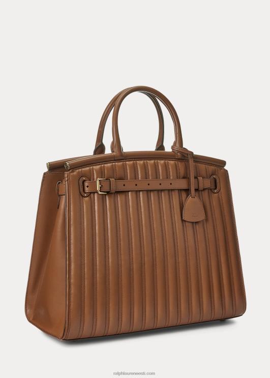 Ralph Lauren naised tepitud vasikanahast suur rl50 käekott PR0V5300 rl kuld