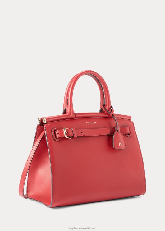 Ralph Lauren naised vasikanahast keskmine rl50 käekott PR0V5294 sügav punane