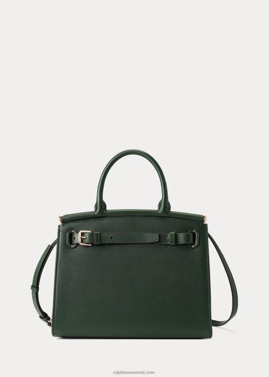 Ralph Lauren naised vasikanahast keskmine rl50 käekott PR0V5295 võidusõiduroheline