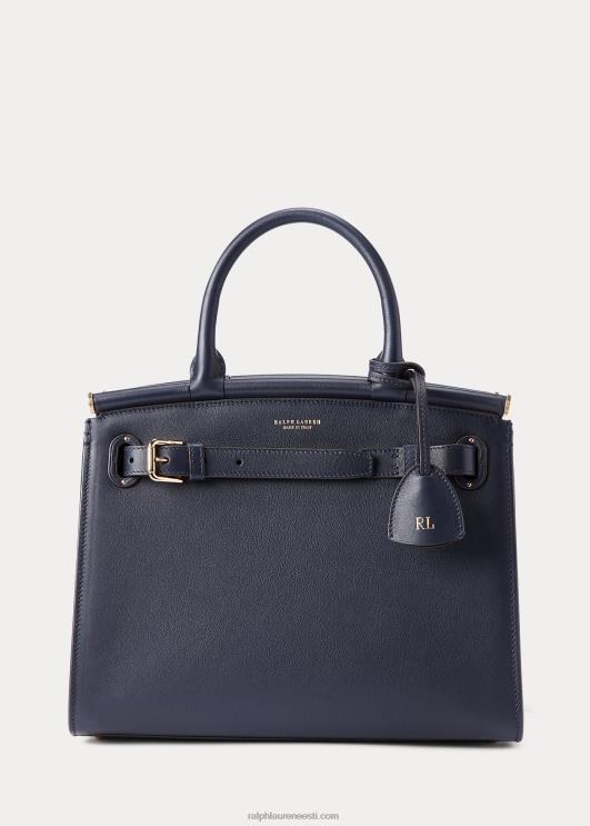 Ralph Lauren naised vasikanahast keskmine rl50 käekott PR0V5296 merelaevastik