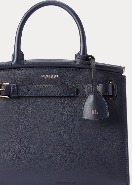 Ralph Lauren naised vasikanahast keskmine rl50 käekott PR0V5296 merelaevastik