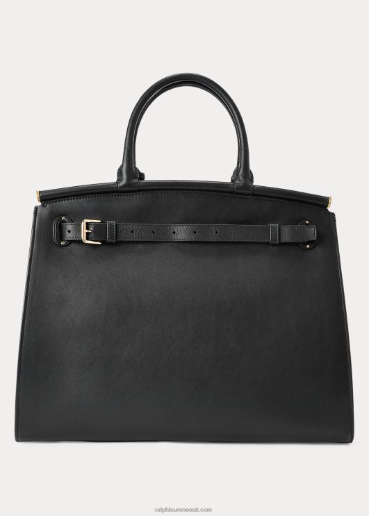 Ralph Lauren naised vasikanahast suur rl50 käekott PR0V5302 must