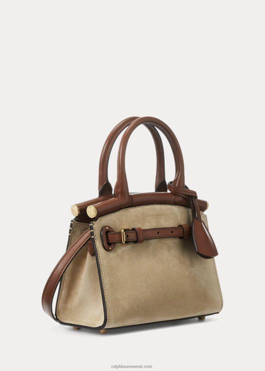 Ralph Lauren naised vasikas-seemisnahast mini rl50 käekott PR0V5146 liiv