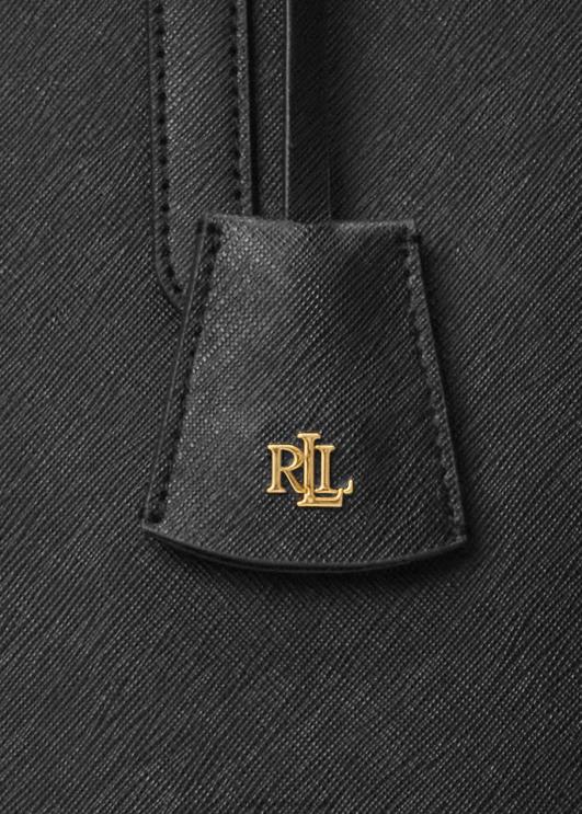 Ralph Lauren naised crosshatch nahast suur klaaskott PR0V5430 must