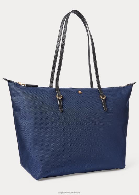 Ralph Lauren naised keskmine nailonist keatoni kott PR0V5428 merevägi