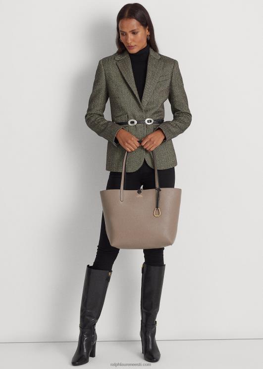 Ralph Lauren naised kunstnahast pööratav kott PR0V5433 must/teip