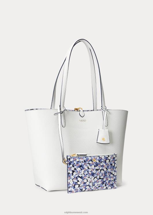 Ralph Lauren naised kunstnahast trükiga ümberpööratav kott PR0V5431 vanilje/breeze lilleline
