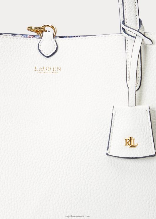 Ralph Lauren naised kunstnahast trükiga ümberpööratav kott PR0V5431 vanilje/breeze lilleline