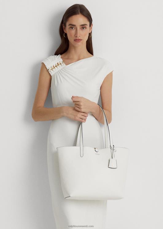 Ralph Lauren naised kunstnahast trükiga ümberpööratav kott PR0V5431 vanilje/breeze lilleline