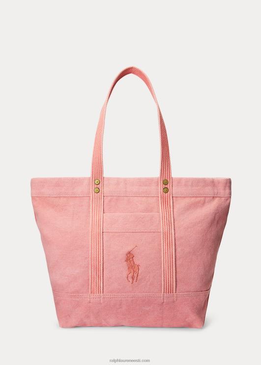 Ralph Lauren naised lõuendist keskmine kandekott PR0V5239 punane
