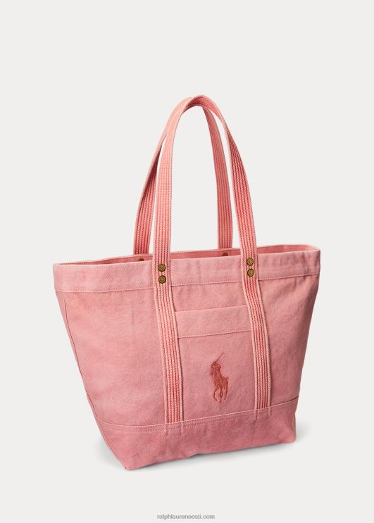 Ralph Lauren naised lõuendist keskmine kandekott PR0V5239 punane
