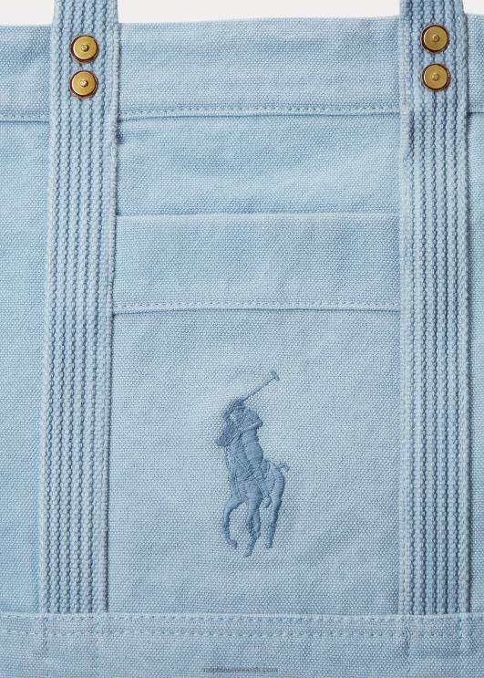 Ralph Lauren naised lõuendist keskmine kandekott PR0V5240 indigo