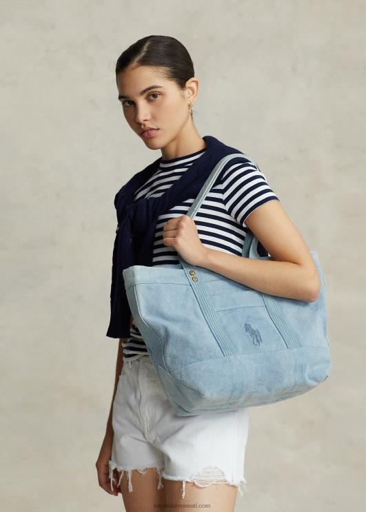 Ralph Lauren naised lõuendist keskmine kandekott PR0V5240 indigo