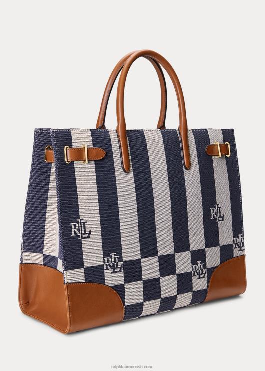 Ralph Lauren naised logoprindiga lõuendist suur devyn kandekott PR0V5427