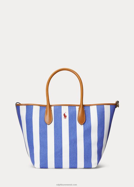 Ralph Lauren naised ümberpööratav lõuend keskmine bellport-kott PR0V5194 kuninglik merevägi / newporti merevägi