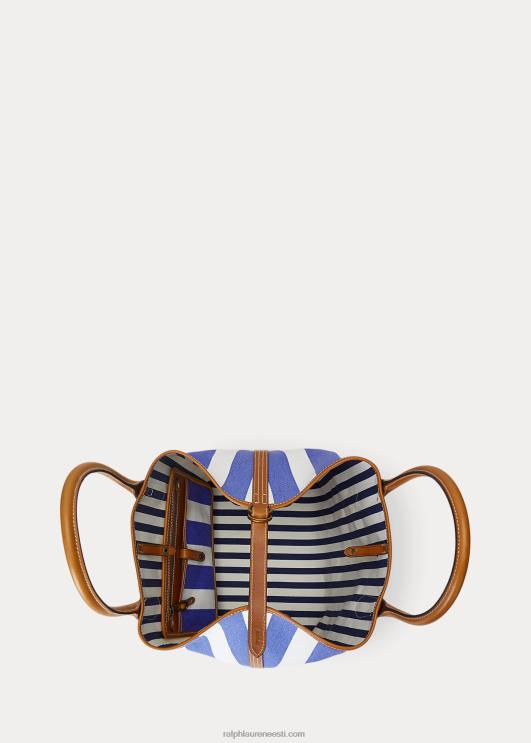 Ralph Lauren naised ümberpööratav lõuend keskmine bellport-kott PR0V5194 kuninglik merevägi / newporti merevägi