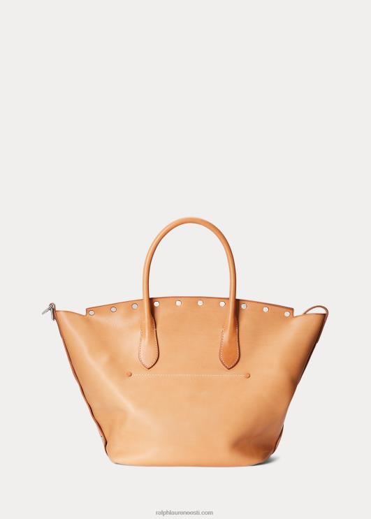 Ralph Lauren naised naastudega vachetta keskmine bellport-kott PR0V5215 loomulik