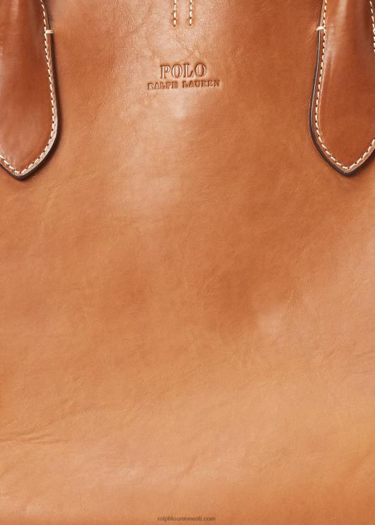 Ralph Lauren naised nahast keskmine bellport-kott PR0V9723 cuoio