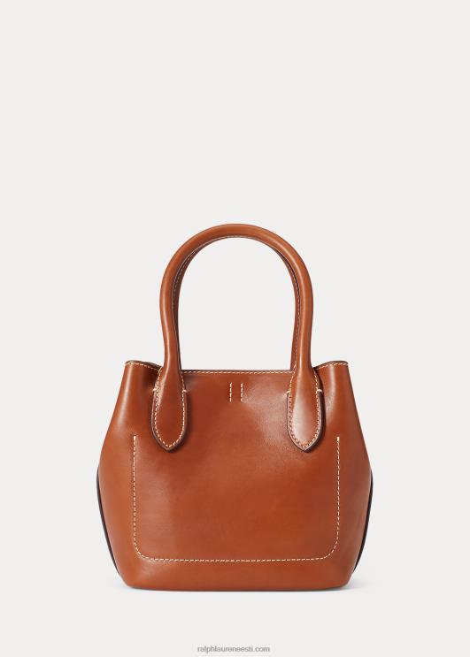 Ralph Lauren naised nahast mini bellport-kott PR0V5205 cuoio