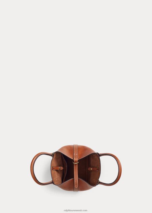 Ralph Lauren naised nahast mini bellport-kott PR0V5205 cuoio