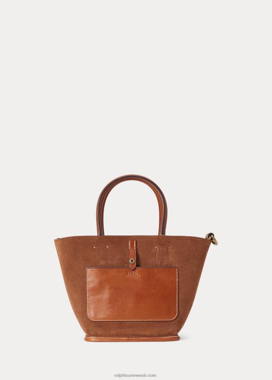 Ralph Lauren naised nahast mini bellport-kott PR0V5205 cuoio