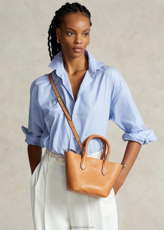 Ralph Lauren naised nahast mini bellport-kott PR0V5206 loomulik