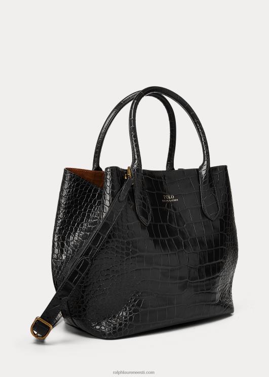 Ralph Lauren naised reljeefne keskmine bellport-kott PR0V5217 must