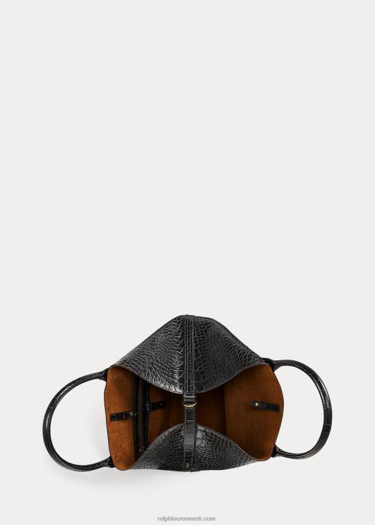 Ralph Lauren naised reljeefne keskmine bellport-kott PR0V5217 must