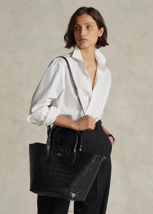 Ralph Lauren naised reljeefne keskmine bellport-kott PR0V5217 must