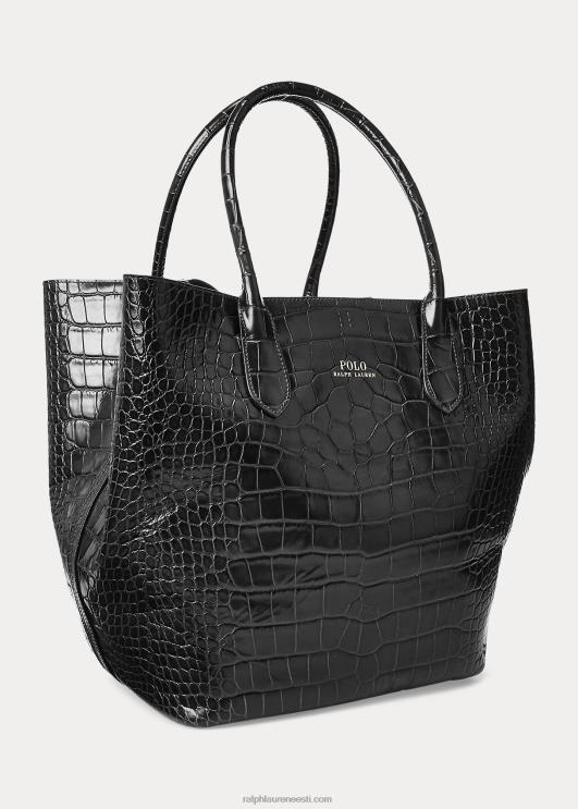 Ralph Lauren naised reljeefne suur kellukott PR0V5225 must