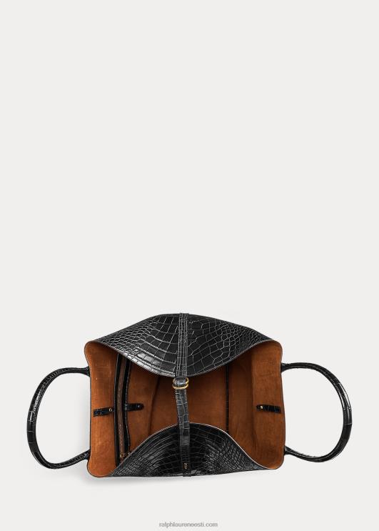 Ralph Lauren naised reljeefne suur kellukott PR0V5225 must