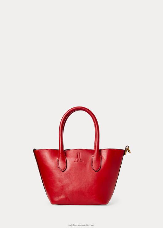 Ralph Lauren naised vahatatud nahast mini bellport-kott PR0V5204 helepunane