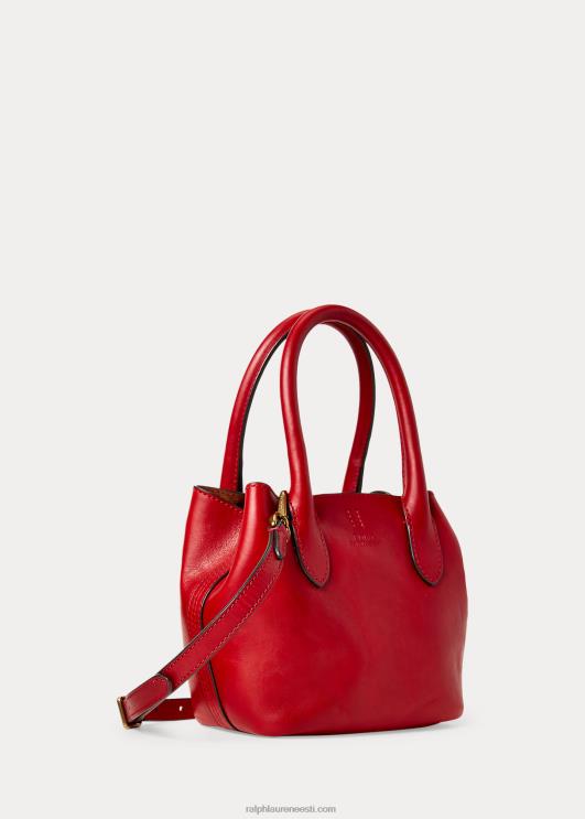 Ralph Lauren naised vahatatud nahast mini bellport-kott PR0V5204 helepunane