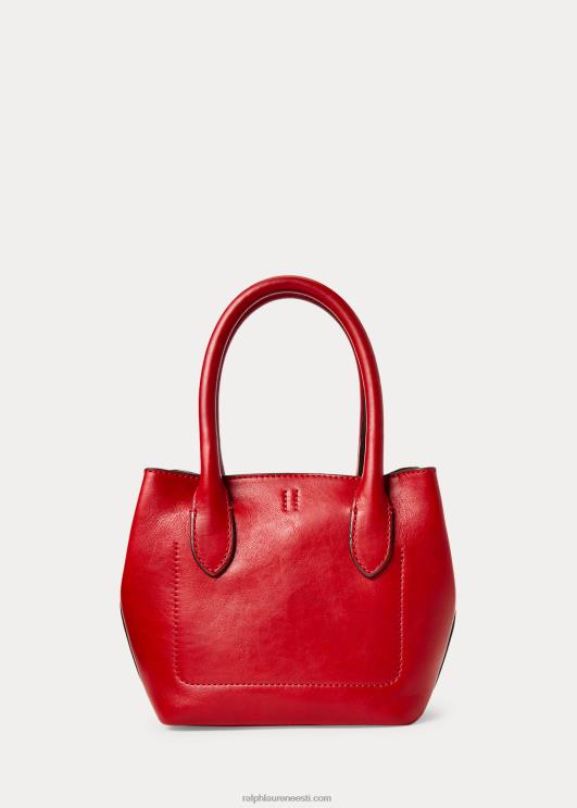 Ralph Lauren naised vahatatud nahast mini bellport-kott PR0V5204 helepunane