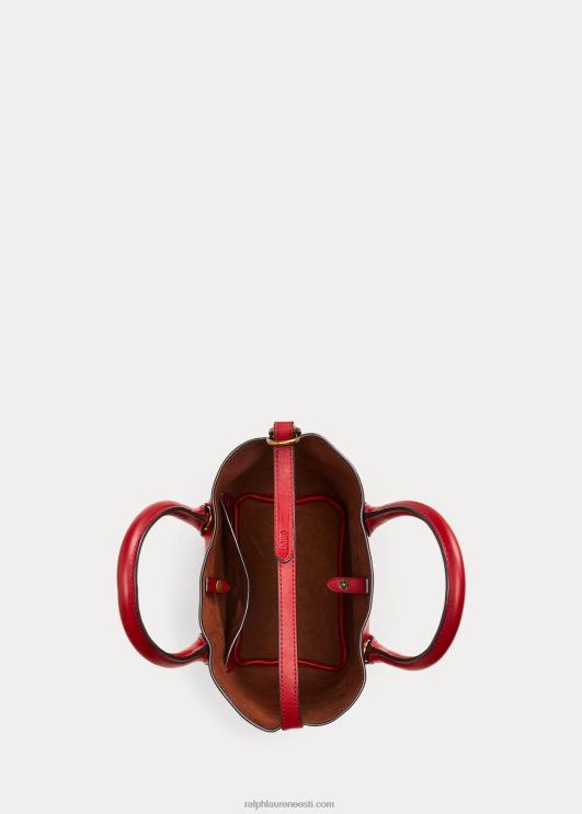 Ralph Lauren naised vahatatud nahast mini bellport-kott PR0V5204 helepunane