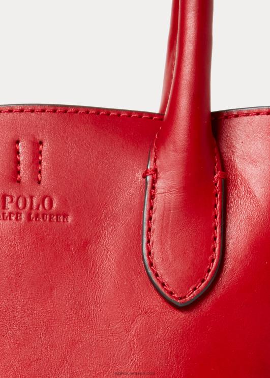 Ralph Lauren naised vahatatud nahast mini bellport-kott PR0V5204 helepunane