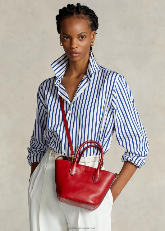 Ralph Lauren naised vahatatud nahast mini bellport-kott PR0V5204 helepunane