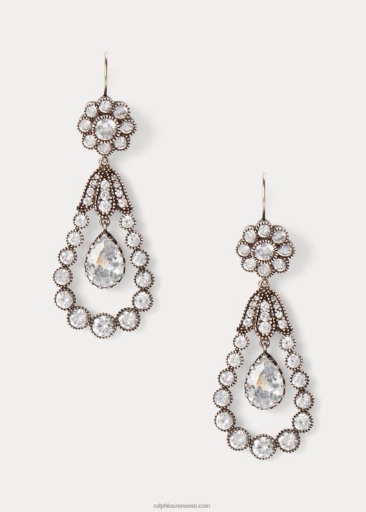 Ralph Lauren naised Pisarakristallkõrvarõngad PR0V5608 hõbedane