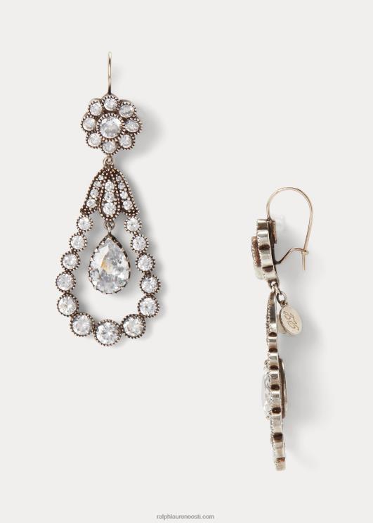 Ralph Lauren naised Pisarakristallkõrvarõngad PR0V5608 hõbedane